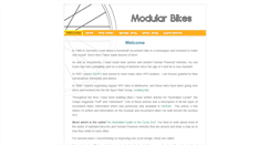Desktop Screenshot of modularbikes.com.au